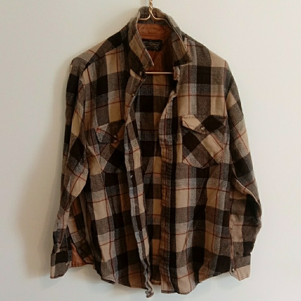 Vintage long-sleeve flannel